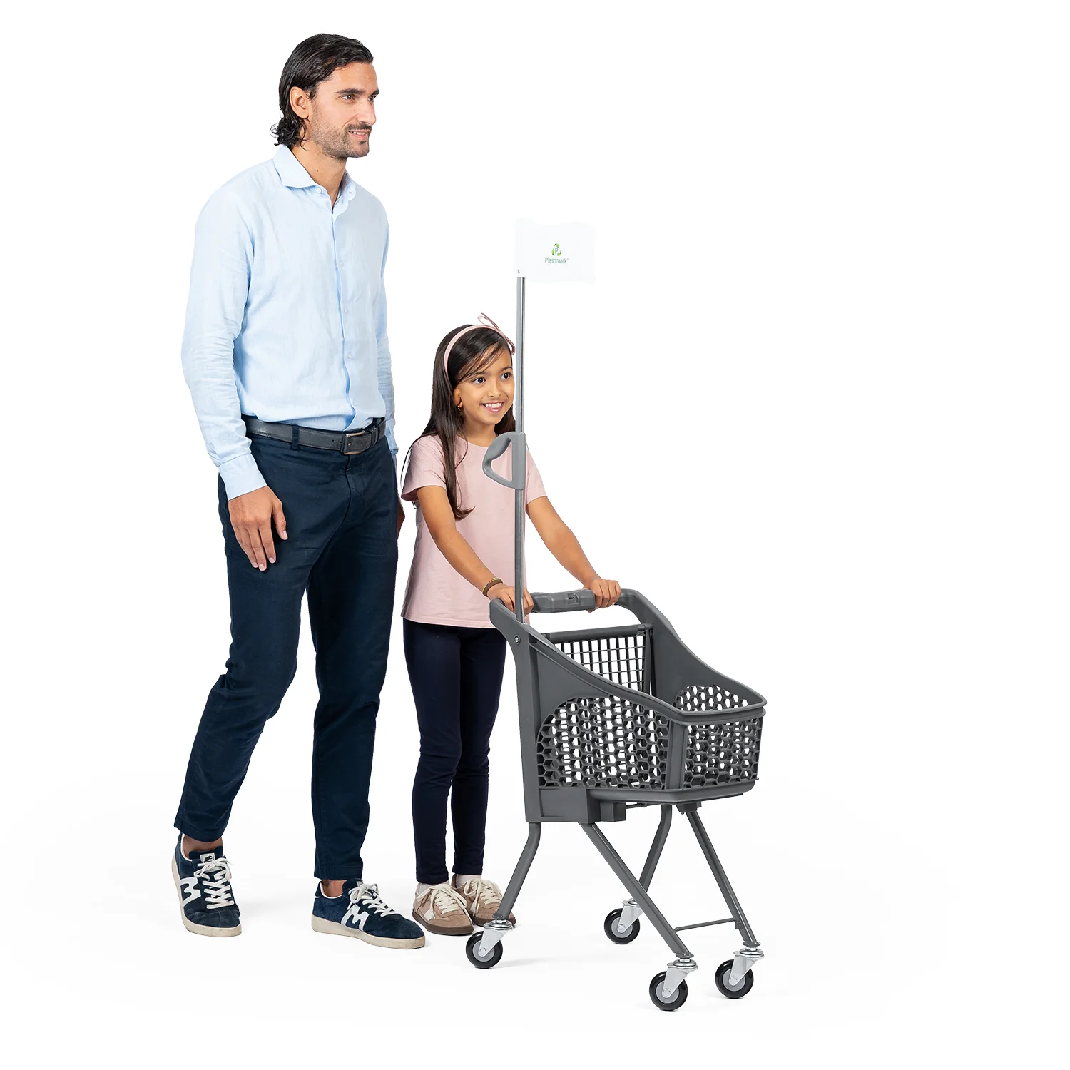 Baby trolley yandan görünüm, hareket halinde